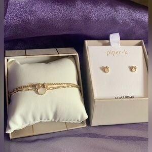 Disney Mini mouse Bracelet + earrings set